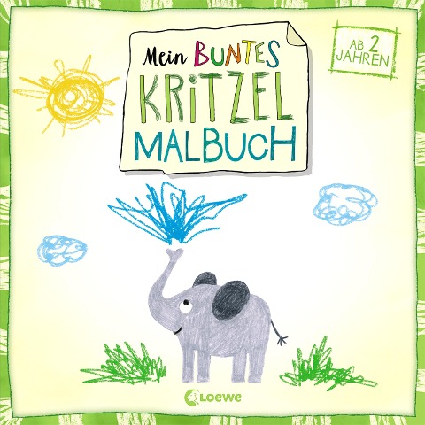 Mein buntes Kritzel-Malbuch (Elefant) - Norbert Pautner