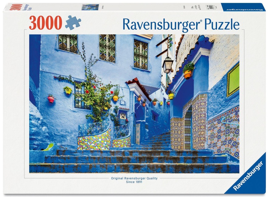 Erwachsenenpuzzle 3000 Teile - Marokko in Blau - 