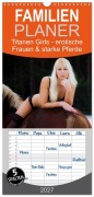 Cover-Bild zum Titel 'Familienplaner 2027 - Titanen Girls 2027 - erotische Frauen und starke Pferde mit 5 Spalten (Wandkalender, 21 x 45 cm) CALVENDO' von 'Mcs'