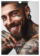 Cover-Bild zum Titel 'Tattoo und Piercing Men (Wandkalender 2026 DIN A4 hoch), CALVENDO Monatskalender' von 'Ezra Ezra'