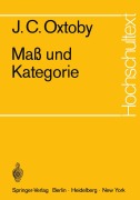 Cover-Bild zum Titel 'Maß und Kategorie' von 'J. C. Oxtoby'