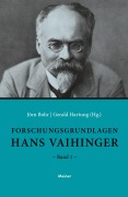 Cover-Bild zum Titel 'Forschungsgrundlagen Hans Vaihinger' von ''