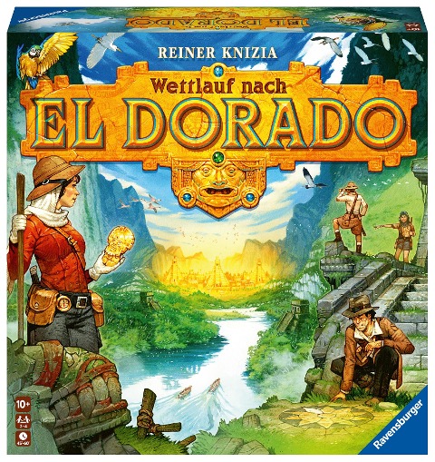 Ravensburger 26457 - Wettlauf nach El Dorado '23, Strategiespiel, Spiel für Erwachsene und Kinder ab 10 - Taktikspiel geeignet für 2-4 Spieler - Reiner Knizia