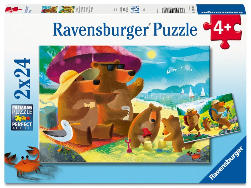 Kinderpuzzle 2x24 Teile - Urlaubsträume - 