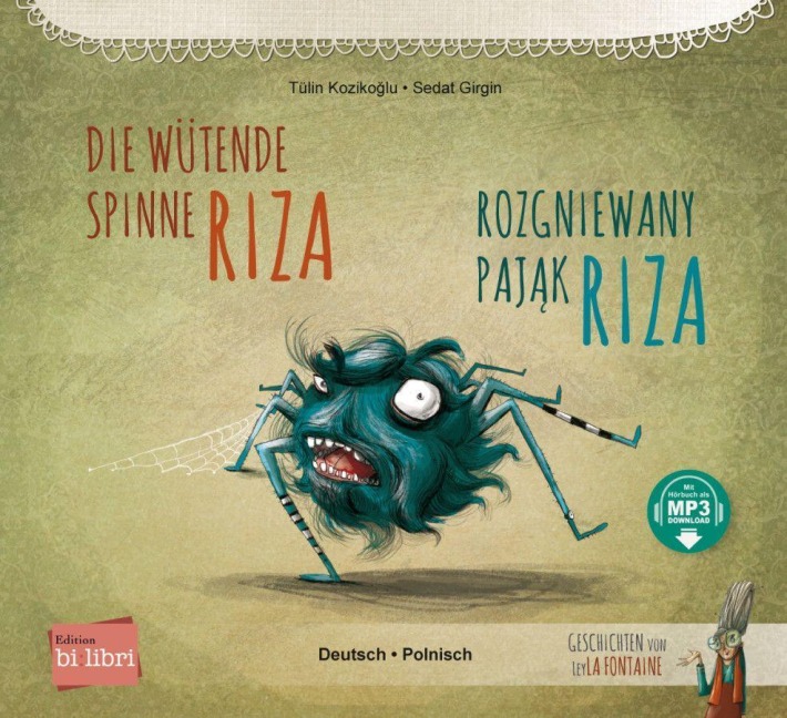 Die wütende Spinne Riza (Deutsch-Polnisch) - Tülin Kozikoglu