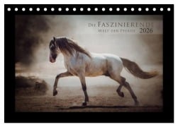 Cover-Bild zum Titel 'Die Faszinierende Welt der Pferde (Tischkalender 2026 DIN A5 quer), CALVENDO Monatskalender' von 'Sabrina Mischnik'