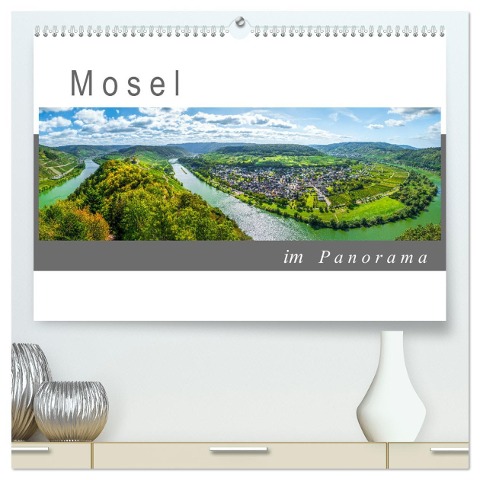 Mosel im Panorama (hochwertiger Premium Wandkalender 2024 DIN A2 quer), Kunstdruck in Hochglanz - Jürgen Feuerer