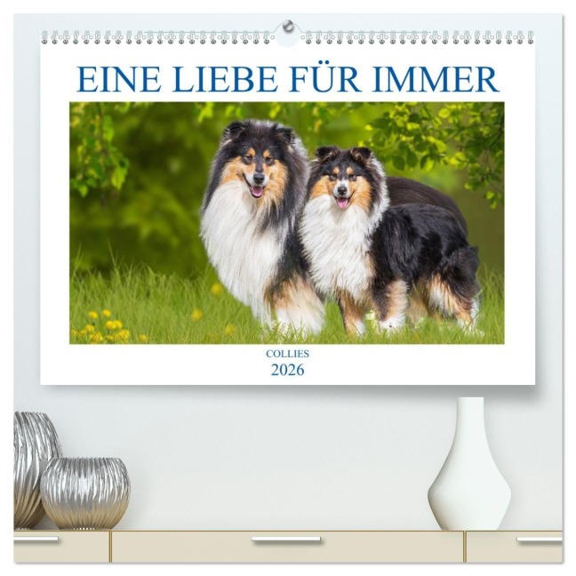 Eine Liebe für immer - Collies (hochwertiger Premium Wandkalender 2026 DIN A2 quer), Kunstdruck in Hochglanz - Sigrid Starick