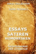 Cover-Bild zum Titel 'Essays, Satiren, Humoresken' von 'Egon Friedell'