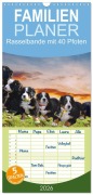 Familienplaner 2026 - Rasselbande mit 40 Pfoten mit 5 Spalten (Wandkalender, 21 x 45 cm) CALVENDO - Claudia Kleemann