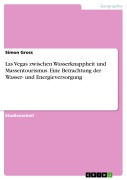 Cover-Bild zum Titel 'Las Vegas zwischen Wasserknappheit und Massentourismus. Eine Betrachtung der Wasser- und Energieversorgung' von 'Simon Gross'