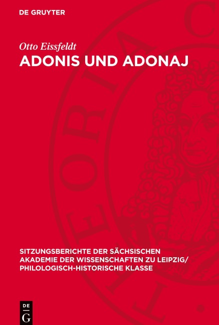 Adonis und Adonaj - Otto Eissfeldt