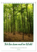 Cover-Bild zum Titel 'Ich bin dann mal im Wald (Tischkalender 2026 DIN A5 hoch), CALVENDO Monatskalender' von 'Peter Krieger'
