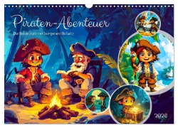 Cover-Bild zum Titel 'Piraten-Abenteuer - Die Reise zum verborgenen Schatz (Wandkalender 2026 DIN A3 quer), CALVENDO Monatskalender' von 'Anja Frost'