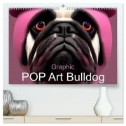 Cover-Bild zum Titel 'Graphic PoP Art Bulldogge (hochwertiger Premium Wandkalender 2026 DIN A2 quer), Kunstdruck in Hochglanz' von 'Carina Augusto'