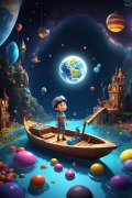 Cover-Bild zum Titel 'Journey to the candy planet' von 'Cilea Adel'