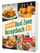 Cover-Bild zum Titel 'Ninja Heißluftfritteuse Rezeptbuch Dual Zone: 2 Körbe, 1 perfekte Mahlzeit - erprobte Rezepte mit exakt abgestimmten Garzeiten | Erfahrung aus über 100 Airfryer-Tests' von 'Sven Gaiser'