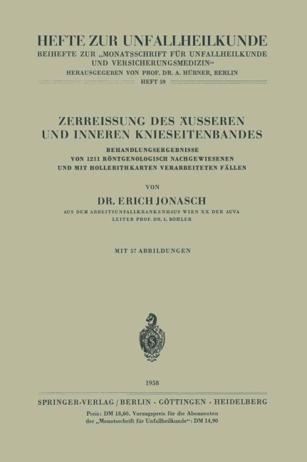 Zerreissung des Äusseren und Inneren Knieseitenbandes - E. Jonasch