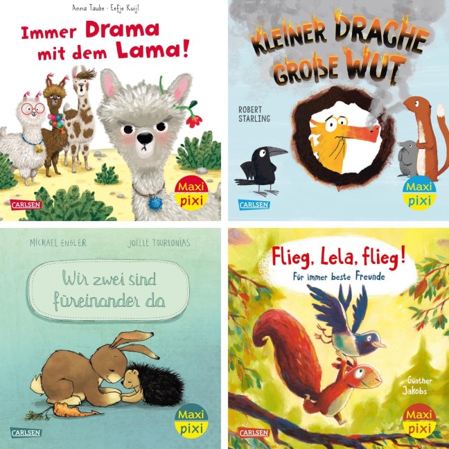 Maxi-Pixi-4er-Set 126: Kleine Tiere - große Gefühle (4x1 Exemplar) - Diverse