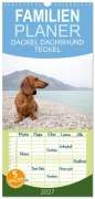 Cover-Bild zum Titel 'Familienplaner 2027 - DACKEL DACHSHUND TECKEL 2027 mit 5 Spalten (Wandkalender, 21 x 45 cm) CALVENDO' von 'Annett Mirsberger Tierpfoto'