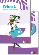 Cover-Bild zum Titel 'Zebra 4. Paket: Arbeitsheft Lesen/Schreiben und Arbeitsheft Sprache Klasse 4' von ''