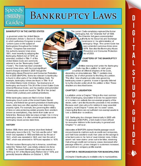 Bankruptcy Laws - Speedy Publishing