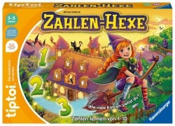 Cover-Bild zum Titel 'Ravensburger tiptoi Spiel 00132 Zahlen-Hexe, Zählen lernen von 1 - 10 für Kinder ab 3 Jahren' von 'Michael Kallauch'
