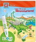 Cover-Bild zum Titel 'BOOKii® WAS IST WAS Junior Komm mit zu den Dinosauriern!' von 'Bärbel Oftring, Claudia Kaiser, Martin Lickleder, Sebastian Haßler'