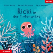 Cover-Bild zum Titel 'Ricki in der Tintenwolke' von 'Carla Swiderski, Hanna Müller, Hannah Stollmayer, Adolfo Serra'