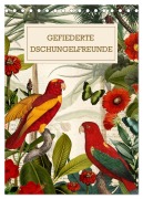 Cover-Bild zum Titel 'Gefiederte Dschungelfreunde (Tischkalender 2026 DIN A5 hoch), CALVENDO Monatskalender' von ''