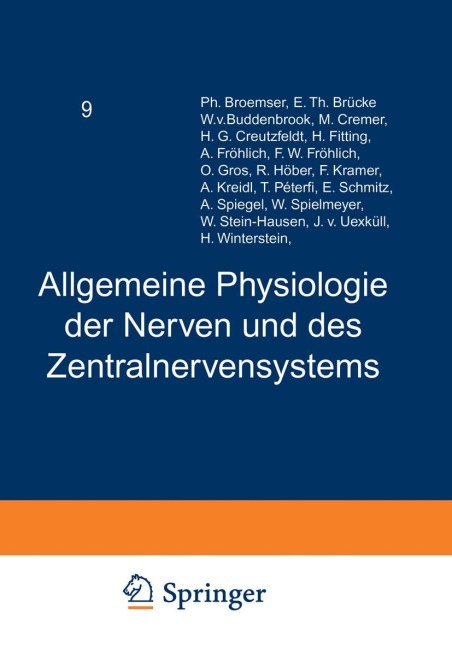 Handbuch der Normalen und Pathologischen Physiologie - A. Bethe, A. Ellinger, G. Embden, G. V. Bergmann