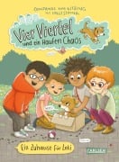 Cover-Bild zum Titel 'Vier Viertel und ein Haufen Chaos 1: Ein Zuhause für Loki' von 'Constanze Von Kitzing, Cally Stronk'