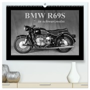 BMW R69S in schwarzweiss (hochwertiger Premium Wandkalender 2026 DIN A2 quer), Kunstdruck in Hochglanz - Ingo Laue
