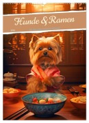Cover-Bild zum Titel 'Hunde & Ramen - Ein Jahr voller Genuss und Freude (Wandkalender 2026 DIN A2 hoch), CALVENDO Monatskalender' von 'Rupert Kowalski'