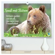 Spaß mit Bären: Edition lustige Tiere (hochwertiger Premium Wandkalender 2026 DIN A2 quer), Kunstdruck in Hochglanz - Calvendo Calvendo