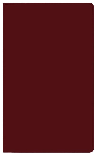 Taschenkalender Modus XL geheftet PVC burgund 2026 - 