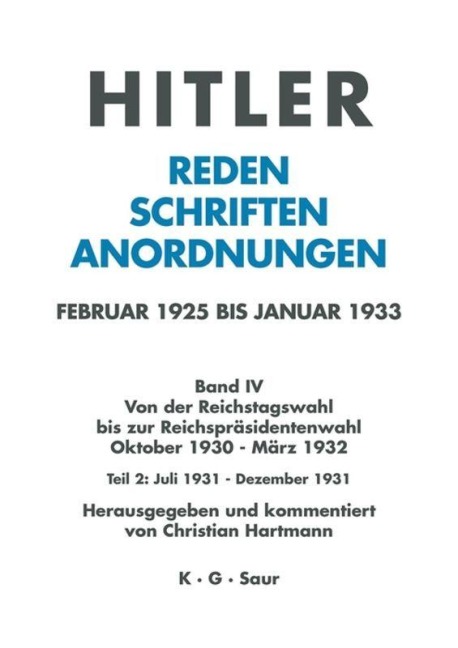 Juli 1931 - Dezember 1931 - 