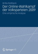 Cover-Bild zum Titel 'Der Online-Wahlkampf der Volksparteien 2009' von 'Britta Rottbeck'