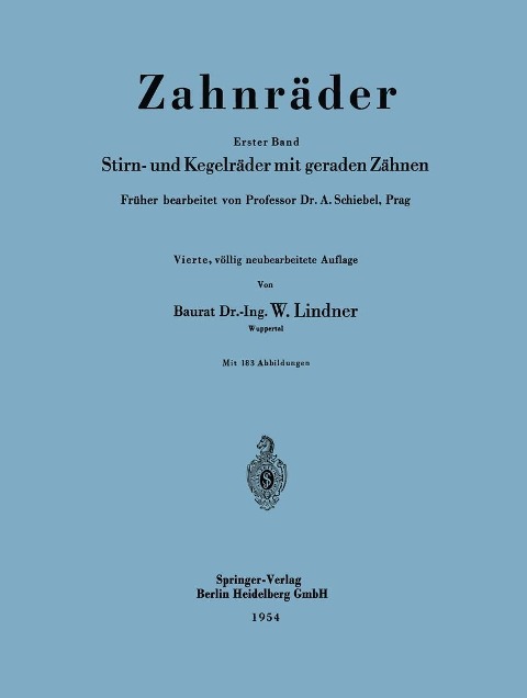 Zahnräder - A. Schiebel