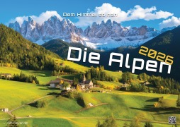 Cover-Bild zum Titel 'Die Alpen - dem Himmel so nah - 2026 - Kalender DIN A3' von ''