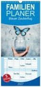 Cover-Bild zum Titel 'Familienplaner 2027 - Blauer Zauberflug mit 5 Spalten (Wandkalender, 21 x 45 cm) CALVENDO' von 'Anne Seltmann'