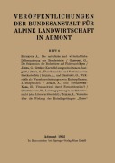 Cover-Bild zum Titel 'Veröffentlichungen der Bundesanstalt für alpine Landwirtschaft in Admont' von ''