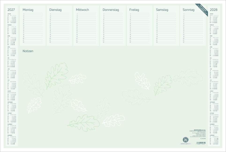 Schreibunterlage Blauer Engel 2027 - 