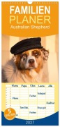 Cover-Bild zum Titel 'Familienplaner 2027 - Australian Shepherd mit 5 Spalten (Wandkalender, 21 x 45 cm) CALVENDO' von 'Annett Mirsberger Www. Tierpfoto. De'