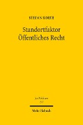 Cover-Bild zum Titel 'Standortfaktor Öffentliches Recht' von 'Stefan Korte'