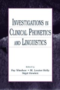 Cover-Bild zum Titel 'Investigations in Clinical Phonetics and Linguistics' von ''