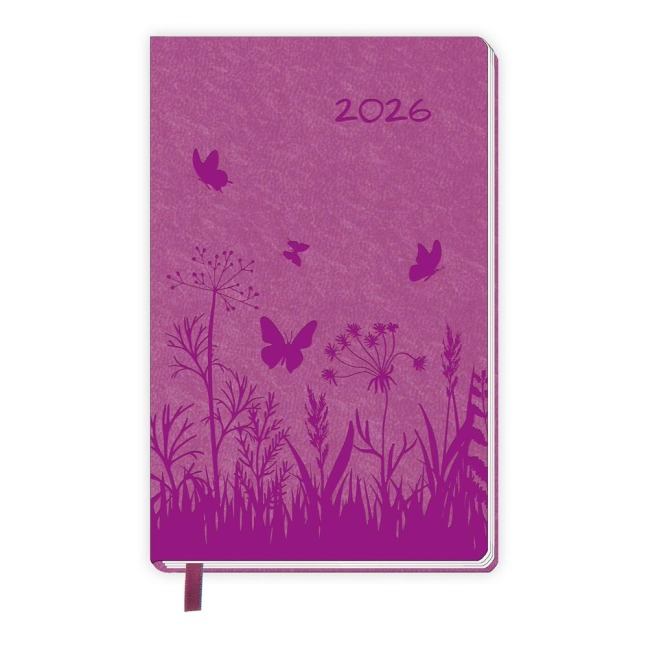 Trötsch Taschenkalender A6 Soft Touch Blumen 2026 - 