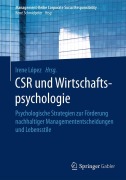 Cover-Bild zum Titel 'CSR und Wirtschaftspsychologie' von ''
