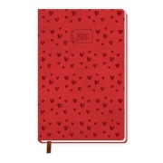 Trötsch Taschenkalender A7 Soft Touch Herzchen 2026 - 