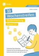 Cover-Bild zum Titel '33 Wochenstreifen Rechtschreibung Klassen 5-6' von ''